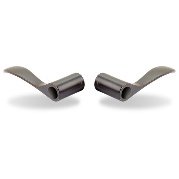 Yale Real Living Norwood Entry Lever Pair Oil Rubbed Bronze Permanent Finish YR05D8810BP